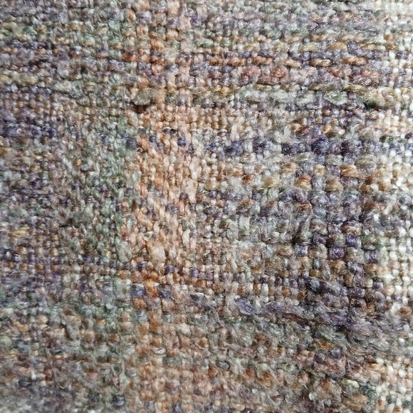 Kennebunk Weavers  Throw Blanket Woven Earth tones Brown Beige Cream 38 x 52 - Picture 4 of 5